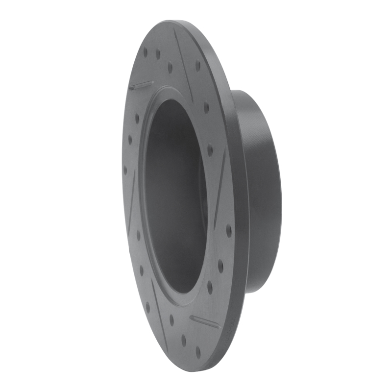 Audi A6 Quattro Brake Rotor (1) - Rear Left - R1 Concepts - Drilled & Slotted - Black - `98-`01